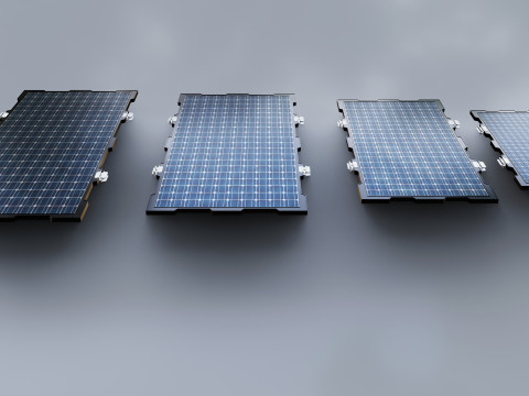 New Frame Solar Panel Collection Modelo 3D