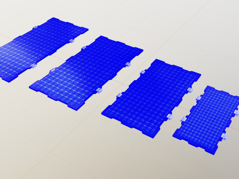 New Frame Solar Panel Collection Modelo 3D