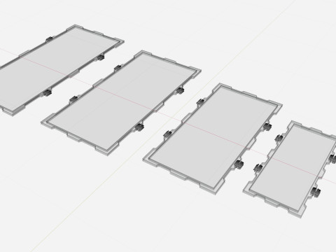 New Frame Solar Panel Collection Modelo 3D