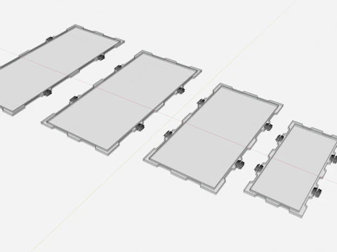 New Frame Solar Panel Collection 3D Model