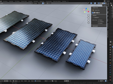 New Frame Solar Panel Collection Modelo 3D