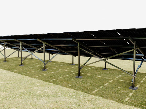 Sample Assembly for New Framed Solar Panel 3D Model