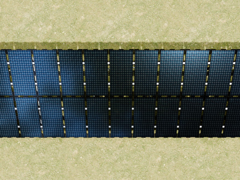 Sample Assembly for New Framed Solar Panel 3D Model