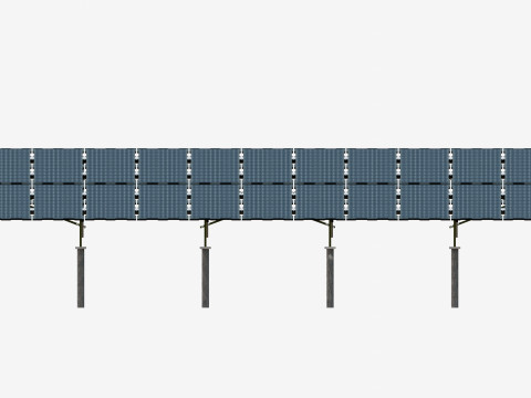 Sample Assembly for New Framed Solar Panel 3D Model