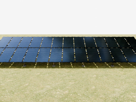 Sample Assembly for New Framed Solar Panel 3D Model