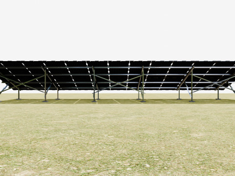 Sample Assembly for New Framed Solar Panel 3D Model