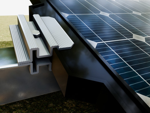 Sample Assembly for New Framed Solar Panel 3D Model
