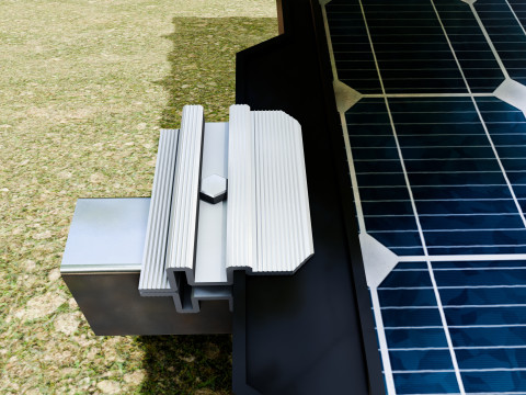 Sample Assembly for New Framed Solar Panel 3D Model