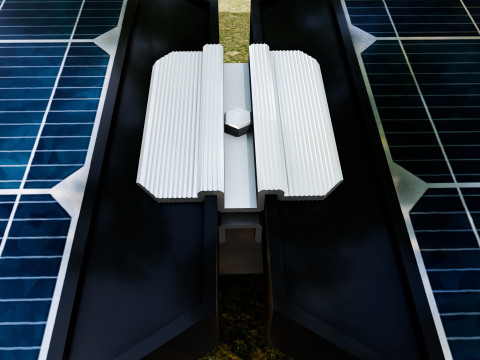 Sample Assembly for New Framed Solar Panel 3D Model