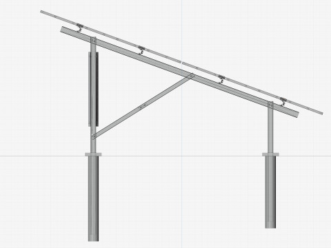 Sample Assembly for New Framed Solar Panel 3D Model
