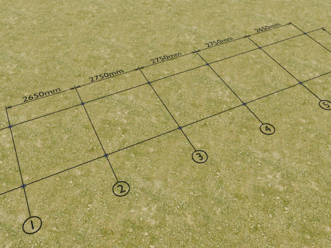 Solar Energy - Ground Mounting System Installation Animation Model 3D