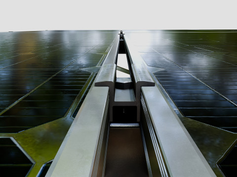 Solar Energy - Ground Mounting System Installation Animation Model 3D