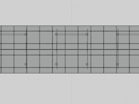 Solar Panel Steel Construction2x13 Vertical Panel Layout 3D मॉडल