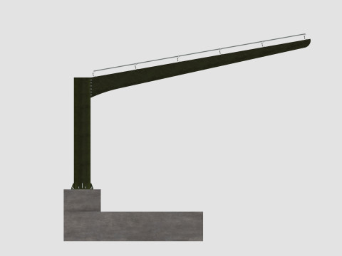 L TypeSolar Carport 3D Модель