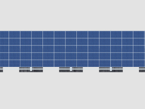 L TypeSolar Carport 3D Модель