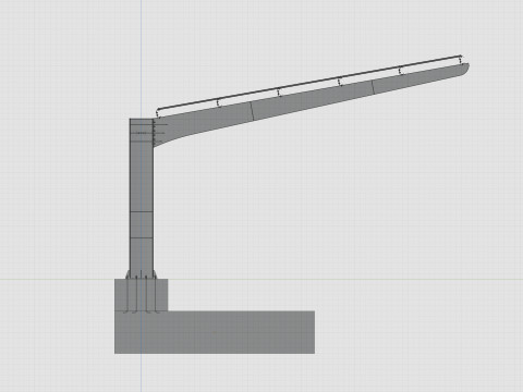 L TypeSolar Carport 3D Модель