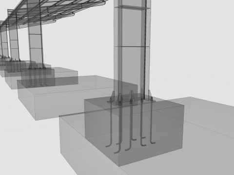 L TypeSolar Carport 3D Модель