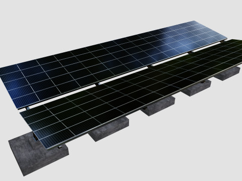 Y TypeSolar Carport 3D 모델