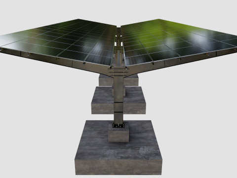 Y TypeSolar Carport 3D 모델