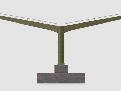 Y TypeSolar Carport 3D 모델