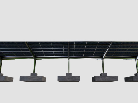 Y TypeSolar Carport 3D 모델