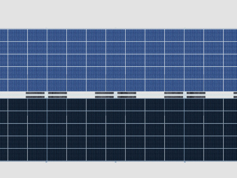 Y TypeSolar Carport 3D 모델