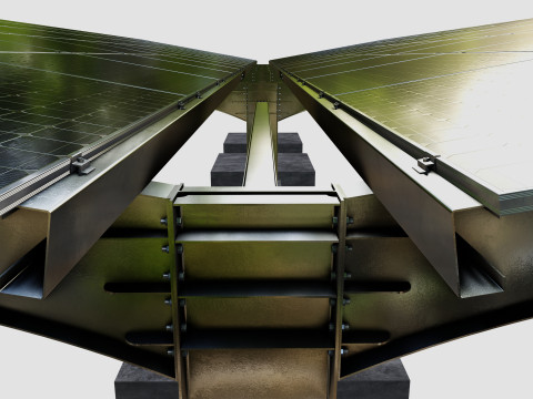 Y TypeSolar Carport 3D 모델