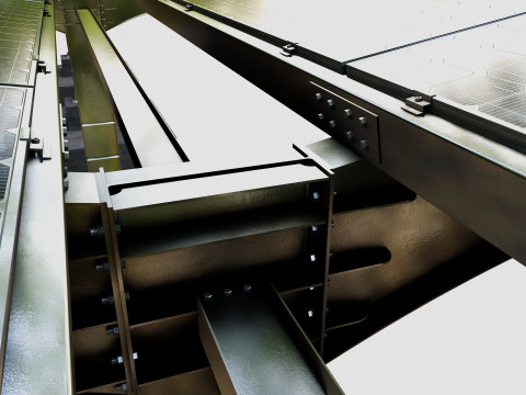 Y TypeSolar Carport 3D 모델
