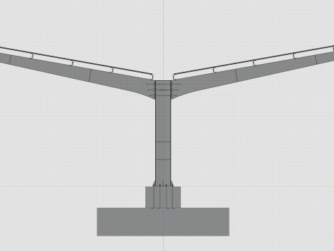 Y TypeSolar Carport 3D 모델