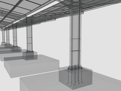 Y TypeSolar Carport 3D 모델