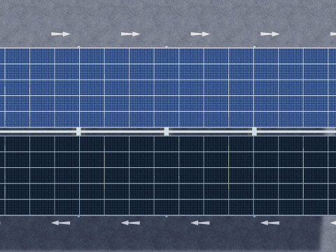 Y TypeSolar Carport 3D 모델