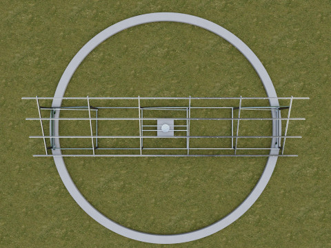 Solar Energy 360 Degree Manual Tracker System 3D-Modell