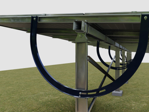 Manual Tracker Solar Energy Structure Type-1 3Dモデル