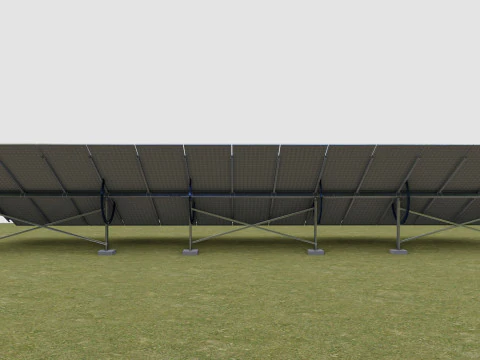 Manual Tracker Solar Energy Structure Type-1 3D Model