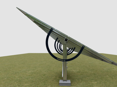 Manual Tracker Solar Energy Structure Type-1 3D मॉडल