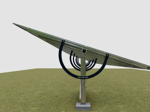 Manual Tracker Solar Energy Structure Type-1 3D मॉडल