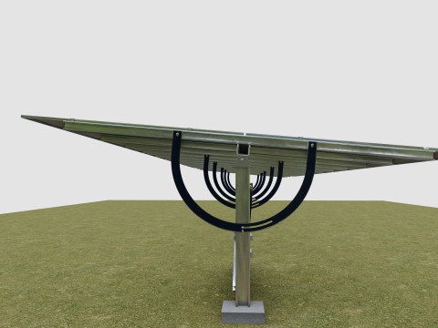 Manual Tracker Solar Energy Structure Type-1 3D मॉडल