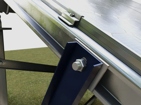 Manual Tracker Solar Energy Structure Type-1 3D Model