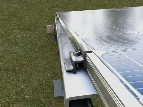 Manual Tracker Solar Energy Structure Type-1 3D Model