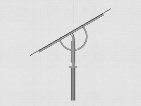Manual Tracker Solar Energy Structure Type-1 3D मॉडल