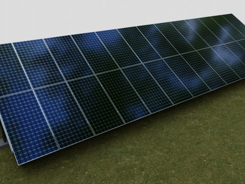 Manual Tracker Solar Energy Structure Type-2 3D Model