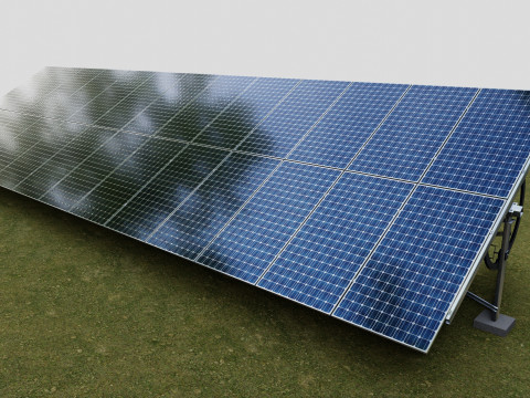 Manual Tracker Solar Energy Structure Type-2 3D Model
