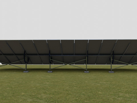 Manual Tracker Solar Energy Structure Type-2 3D Model