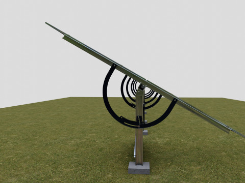 Manual Tracker Solar Energy Structure Type-2 3D Model