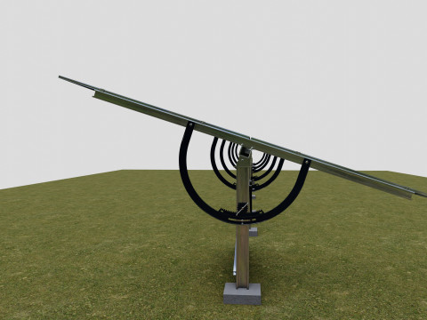 Manual Tracker Solar Energy Structure Type-2 3D Model
