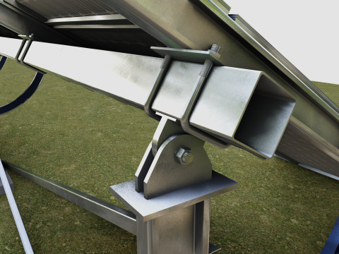 Manual Tracker Solar Energy Structure Type-2 3D Model