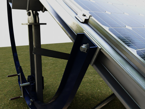Manual Tracker Solar Energy Structure Type-2 3D Model