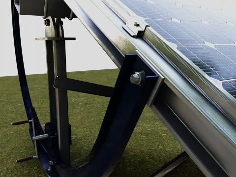Manual Tracker Solar Energy Structure Type-2 3D Model