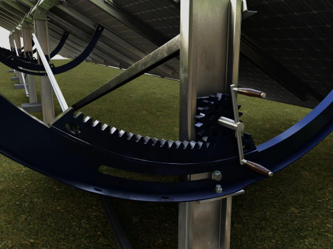 Manual Tracker Solar Energy Structure Type-2 3D Model