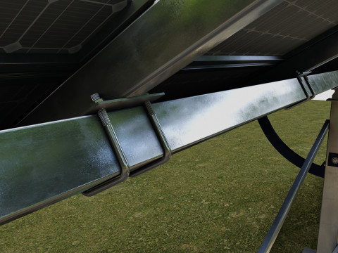 Manual Tracker Solar Energy Structure Type-2 3D Model